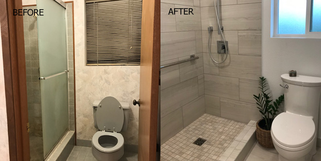 Bathroom Remodel Before and After
