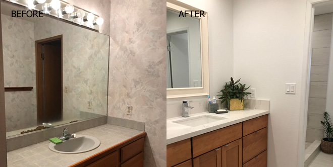 Bathroom Remodel Before and After